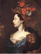 Jan Frans van Douven Anna Maria Luisa de' Medici in profile oil on canvas